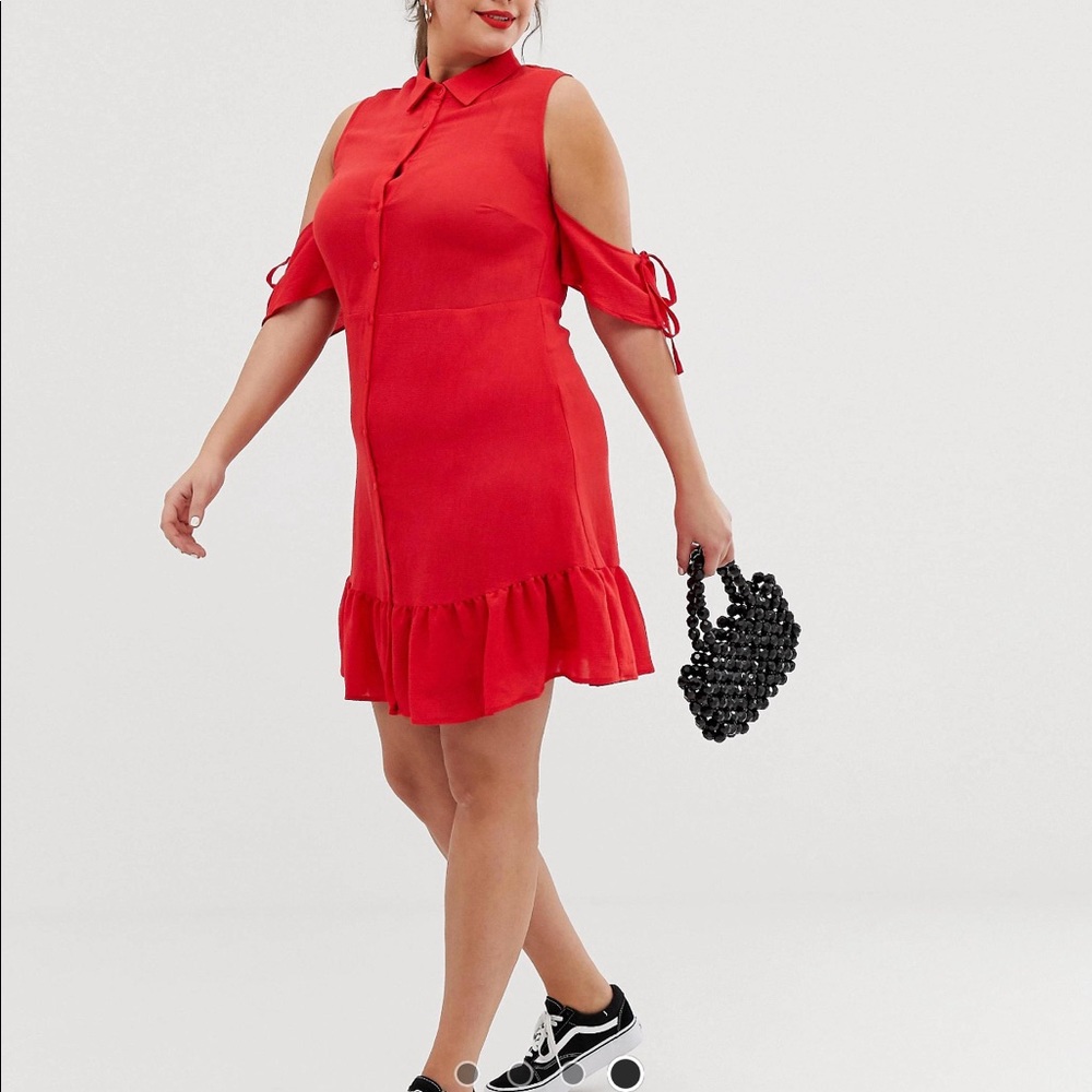 NEW!!! ASOS Plus Cold Shoulder Dress